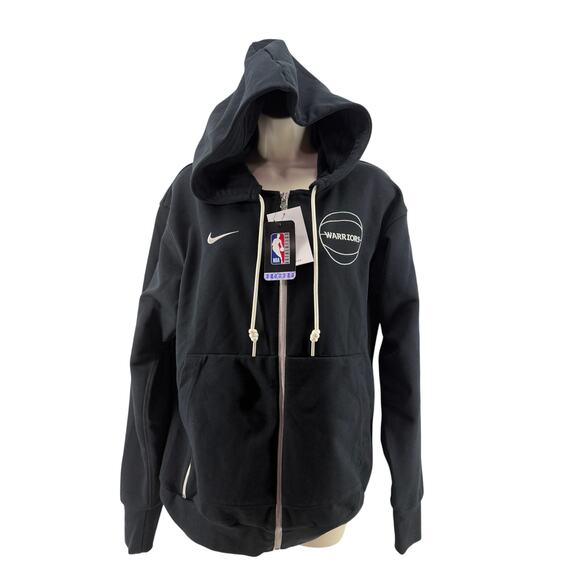 Nike Full Zip Warriors Basketball Hoodie Embordered Mens Small - Picture 1 of 9